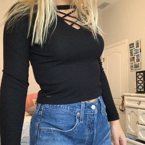 Hollister black sweater